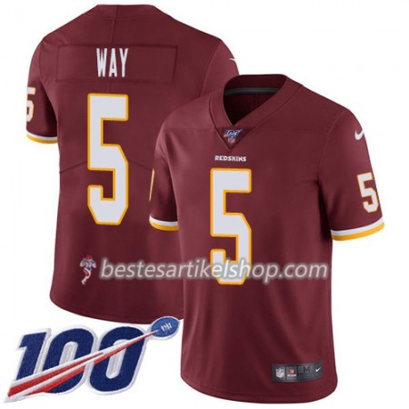 Herren Washington Redskins Trikot Tress Way 5 Nike Röd I 100th